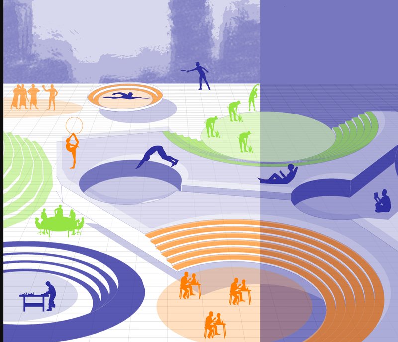 Dynamic Learning Spaces – A visual representation of interactive and multi-purpose learning environments fostering creativity and exploration.