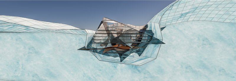 Adaptive Ice Architecture – Structures dynamically shifting with the frozen landscape.