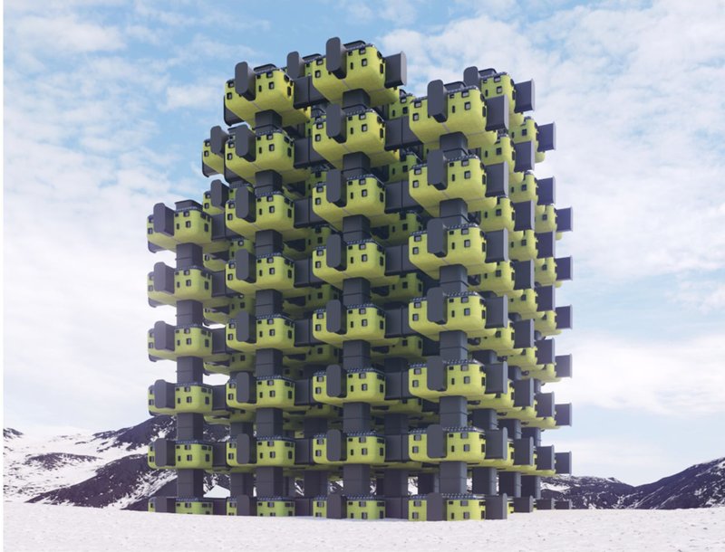 Modular Arctic Habitat: A visionary architectural solution designed for extreme climates, emphasizing sustainability and adaptability.