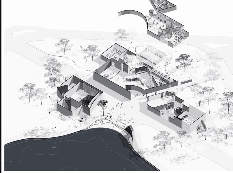 Masterplan Visualization – A detailed site plan showcasing the interconnected design layout.