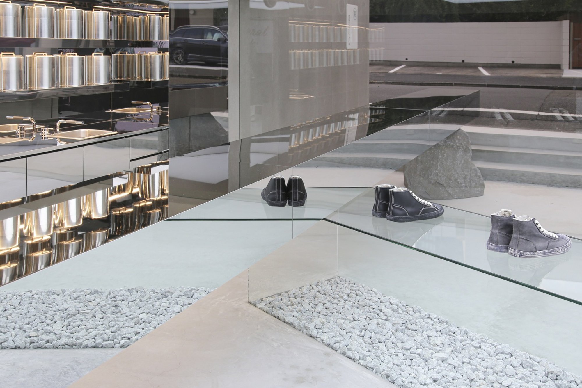 InsideOut Dissolves the Walls of a Harajuku Basement to Build Mihara Yasuhiro's URA Store