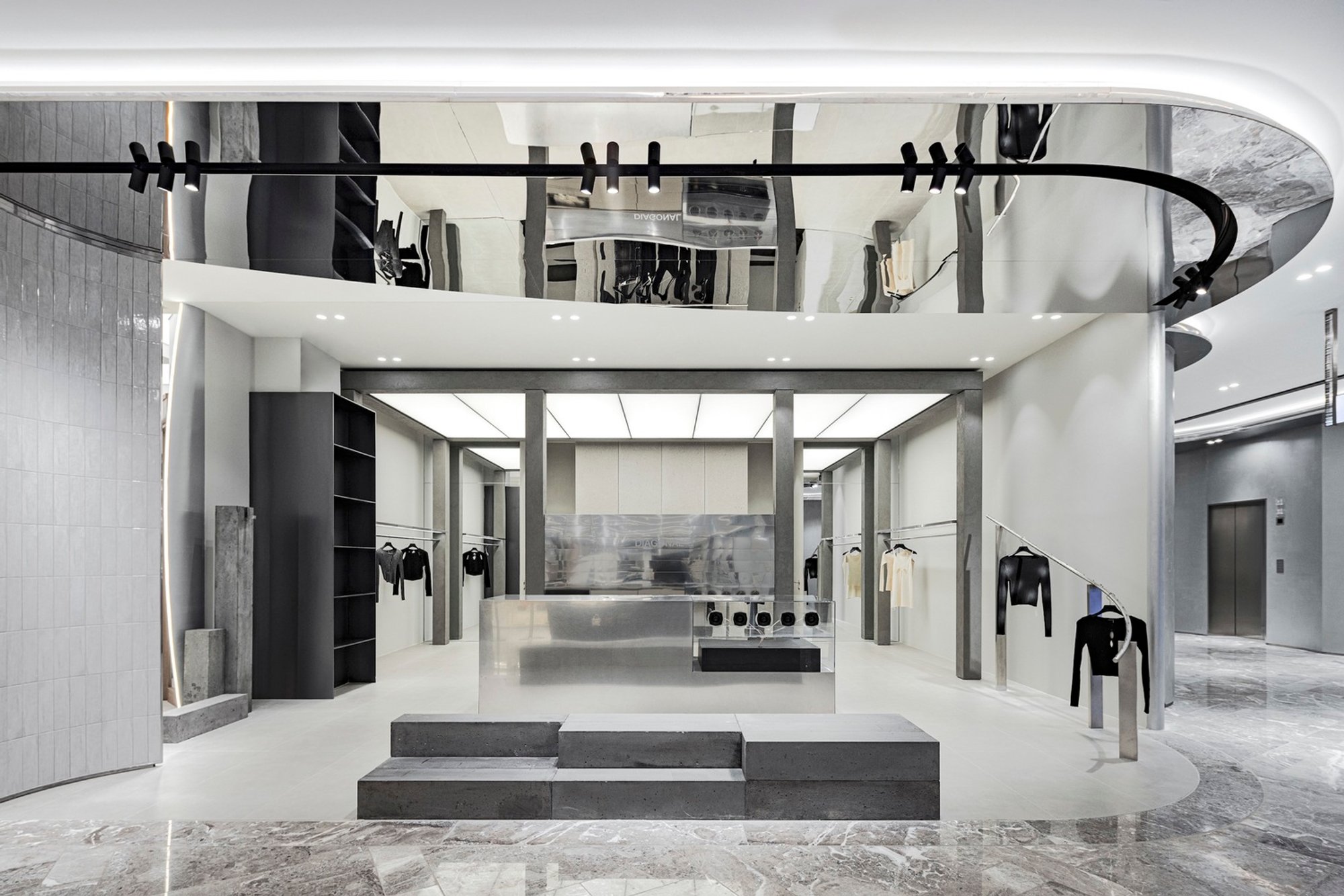 Diagonal Store by oftn studio: A Minimalist Showroom Redefining Retail Interiors