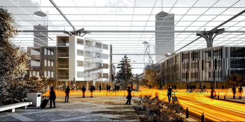 Daytime Urban Life – A glimpse of pedestrian-friendly, sustainable cityscapes.