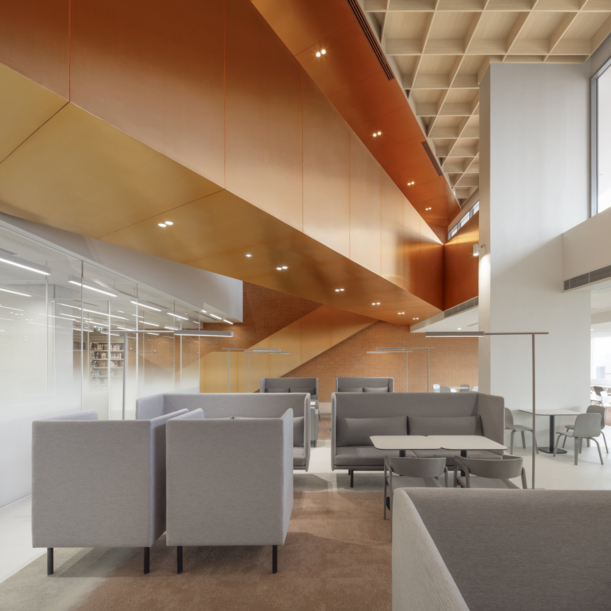Onion Turns a Bangkok School Building into an All-Day Social Engine with Color, Copper, and Graph Paper Ceilings