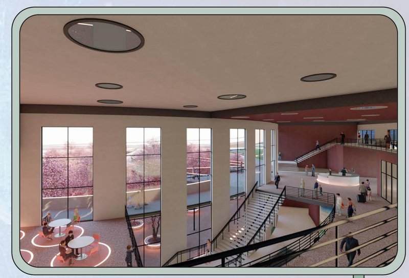 Lobby &amp; Entrance: A welcoming space blending modern design with natural elements for an engaging visitor experience.