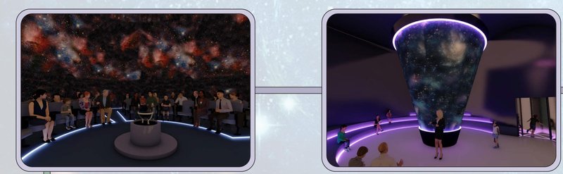 Stars &amp; Universe Exhibits: Captivating projections and installations showcasing the wonders of the cosmos.