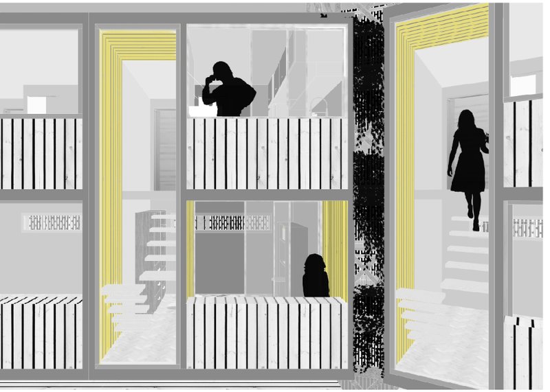 Dynamic Modular Design – Adaptive housing concept blending privacy and community interaction.