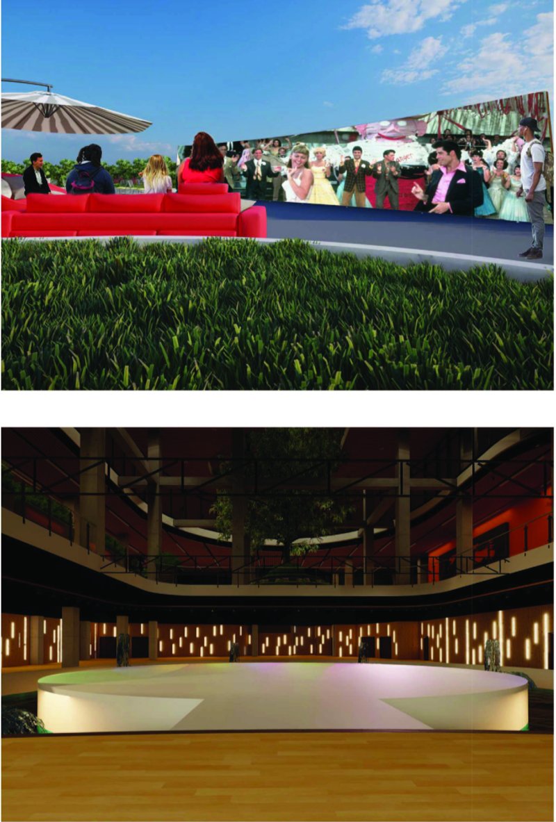 Outdoor Theater Experience – A rooftop cinema for an immersive artistic and social experience.