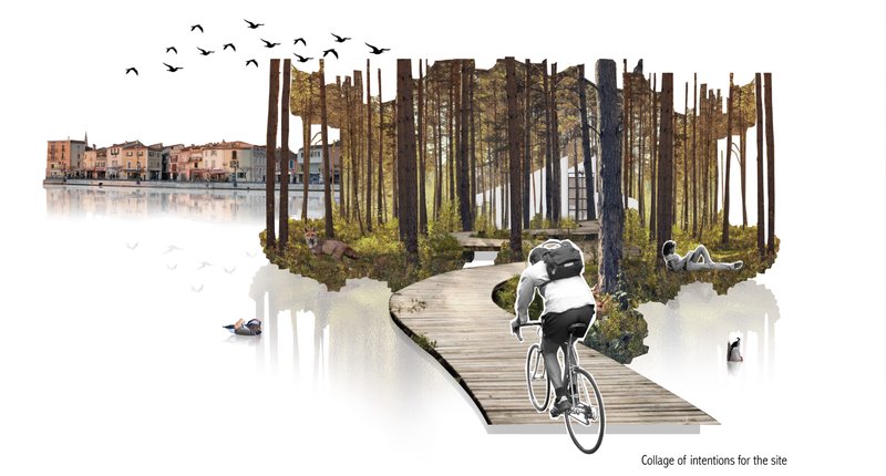 Urban meets nature – A visionary integration of the built environment and natural landscape, fostering sustainable urbanism.