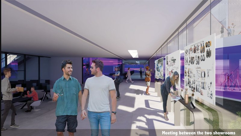 A hub of exchange – Fostering interaction between designers, researchers, and visitors.