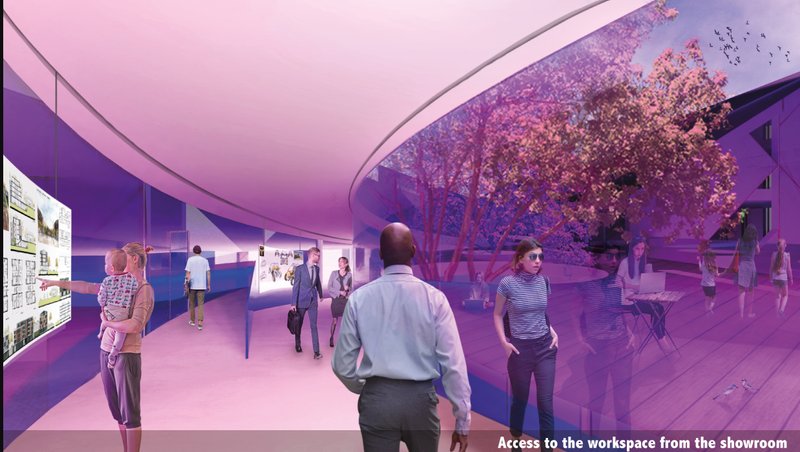 Immersive learning spaces – Where collaboration meets creativity in a futuristic architectural setting.