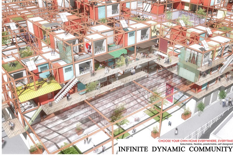Dynamic Residential Modules – A scalable living environment where residents can customize their homes.