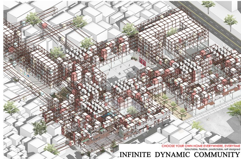 Futuristic Urban Expansion – A modular, adaptable housing community redefining urban living in Shenzhen.