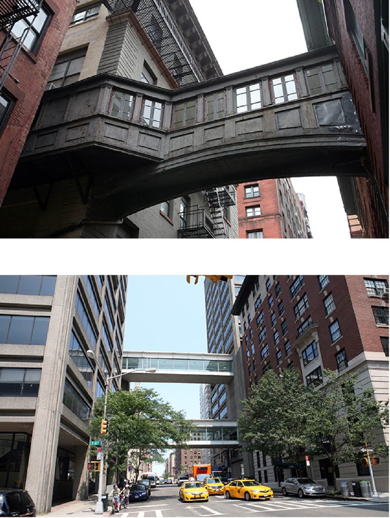 Industrial-era skybridges—historic and functional designs that seamlessly connect urban structures while preserving architectural heritage.