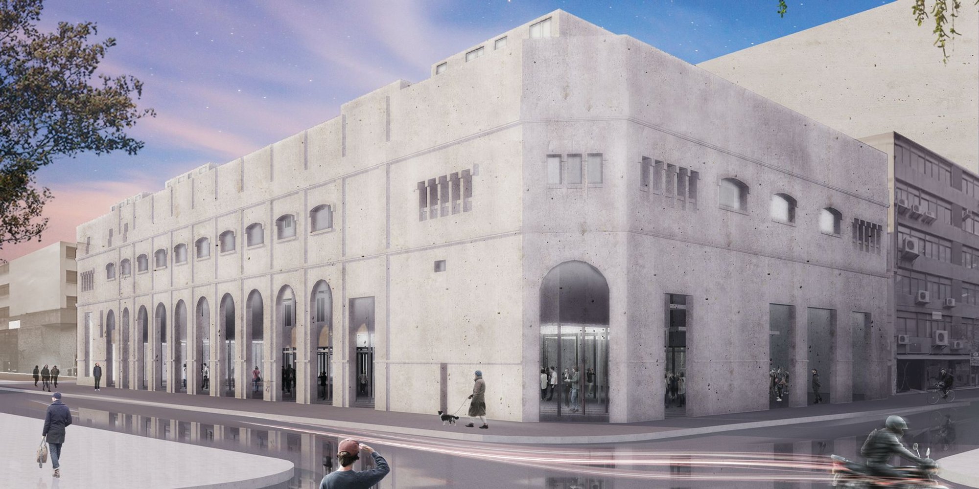 Ex-American Cinema Modular Housing: Living Units Plugged into Industrial Bones