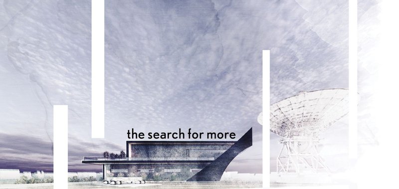The Search for More – A visionary structure blending education, curiosity, and innovation in sustainable architecture.