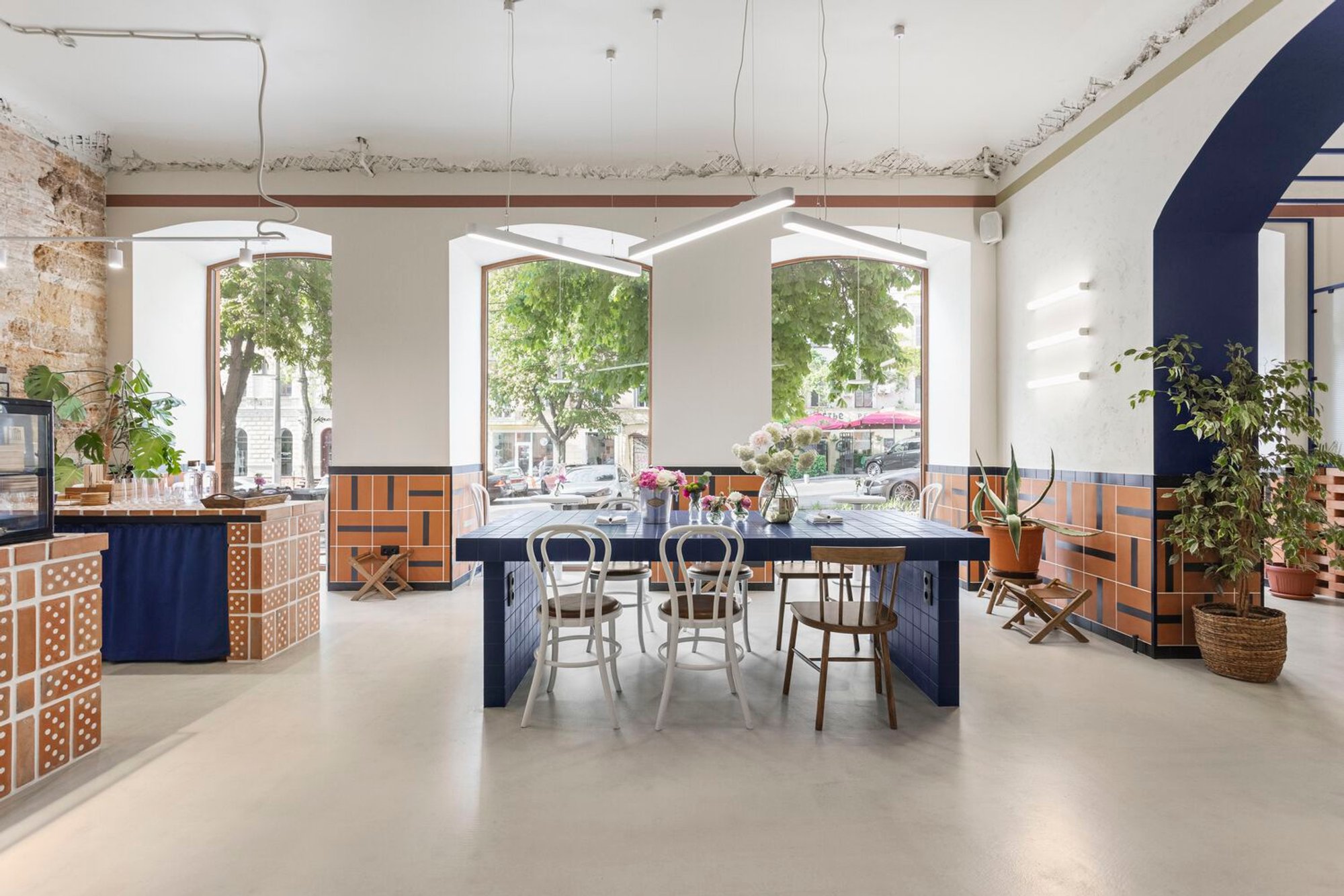 Godshot Coffee Odesa: A Bauhaus-Inspired Cafe by Petrossjan Architecture Studio