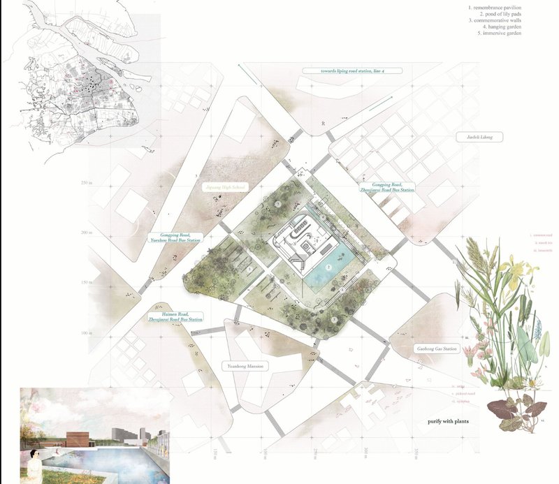 Winter Solace – A peaceful funerary pavilion harmonizing with the natural landscape through the changing seasons.