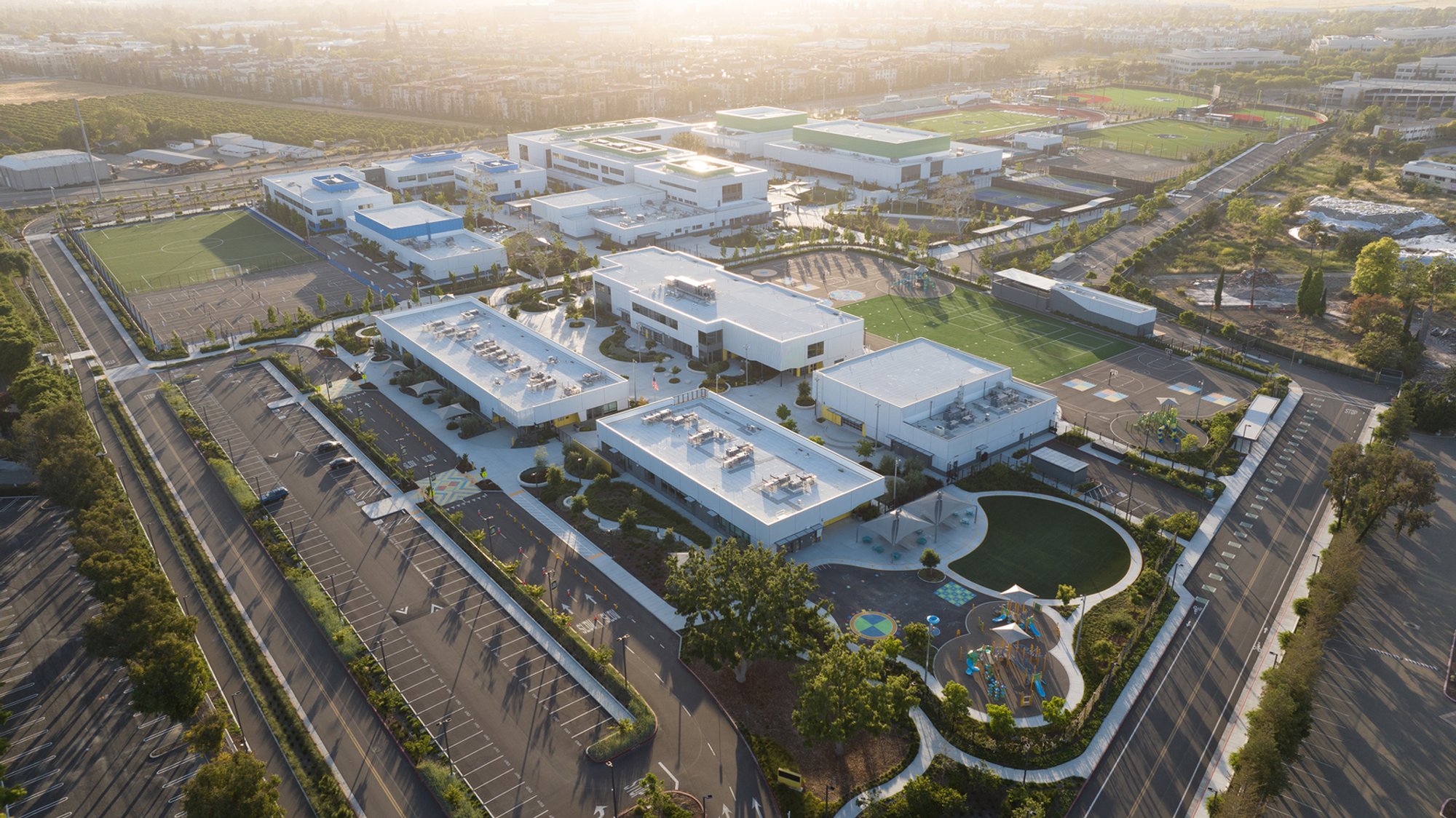 Agnews K12 Campus: A Modern Model for Sustainable Educational Architecture