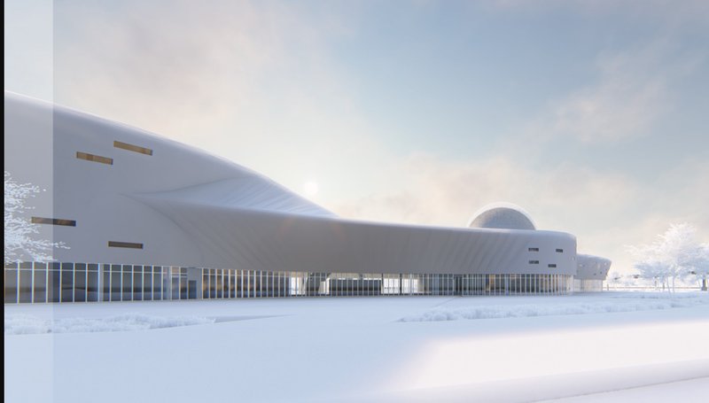 The flowing, futuristic form of "Per Aspera Ad Astra" echoes the vastness and mystery of space.