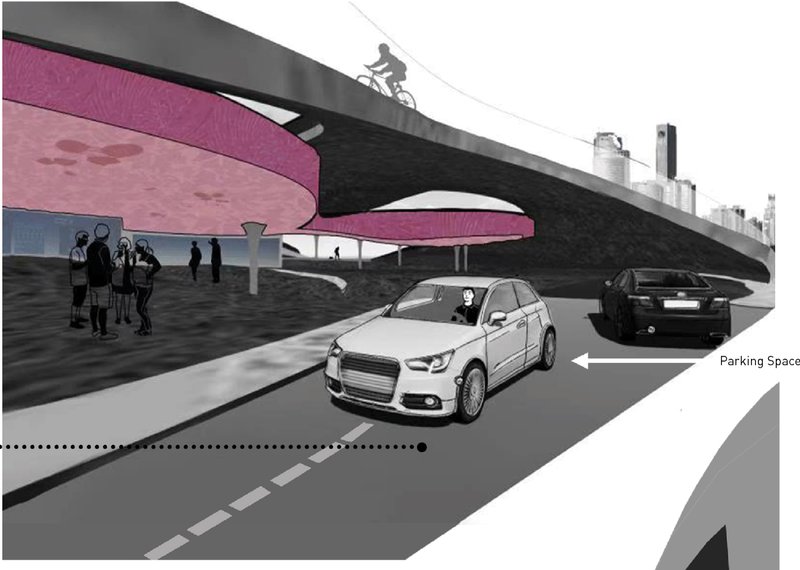 Transforming urban infrastructure into contemplative spaces—FU FU reclaims underpasses as part of innovative funeral architecture.