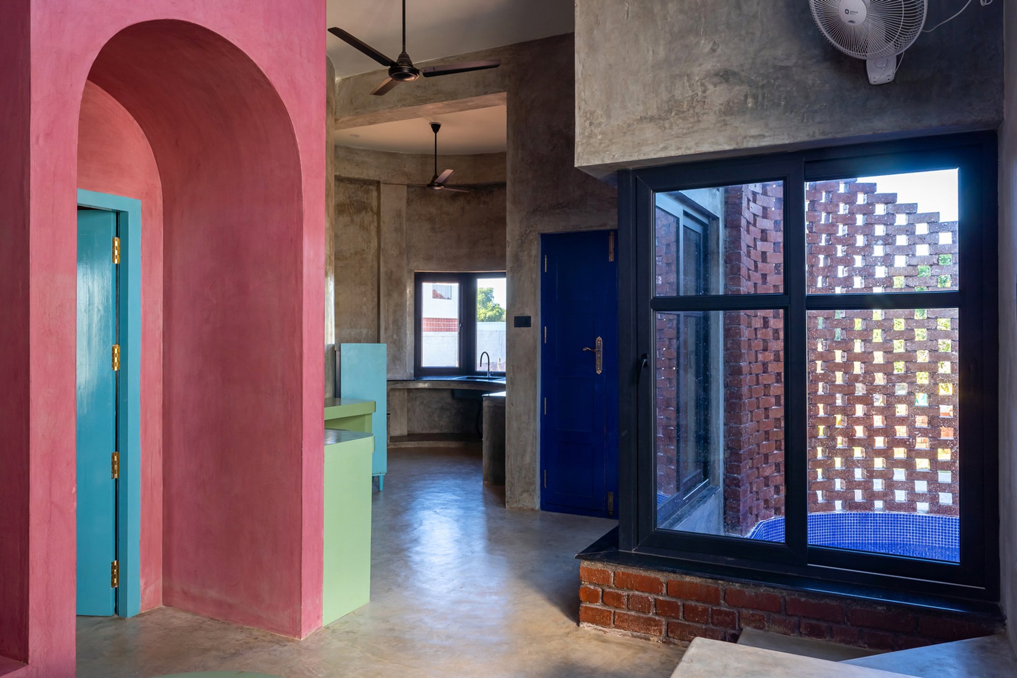 Brutalist Brick House Design: The House of Dancing Cactus