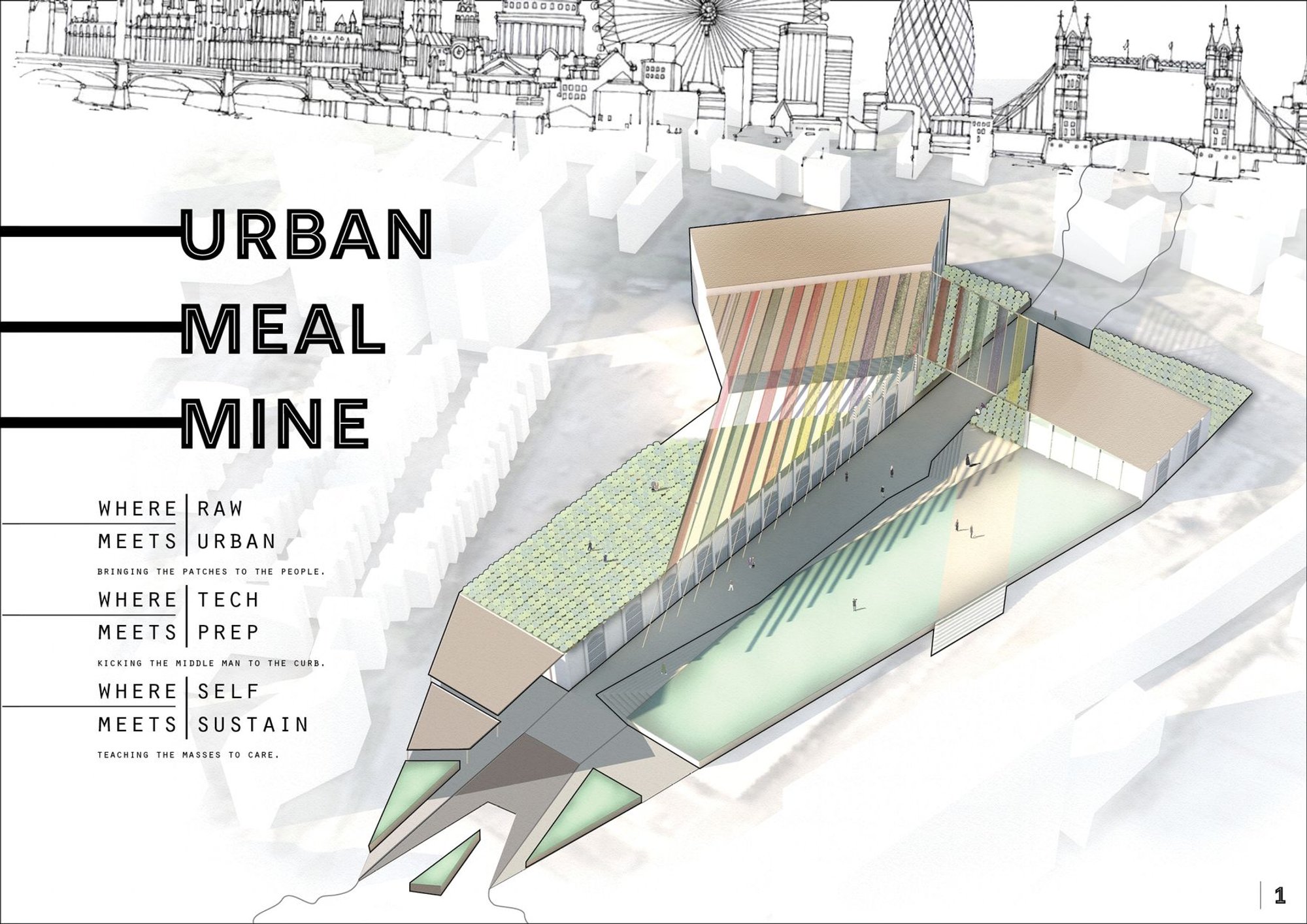 Urban Meal Mine: Sustainable Architecture for Future Cities