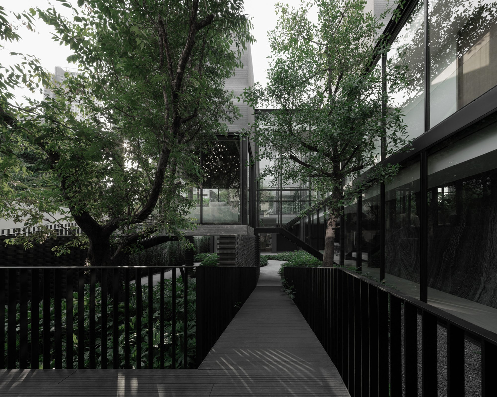 Lane House by CORE Cluster: Innovative Courtyard House Design in Bangkok