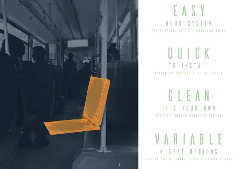 Easy to hook, quick to install, clean, and versatile with four seating options.