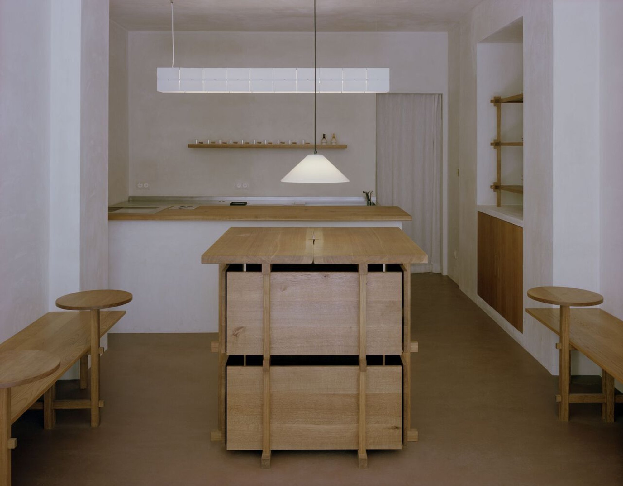KURA-GE Coffee Shop: Japanese Coffee Shop Interior Design in Paris by Remy Aznar + Moyésoa