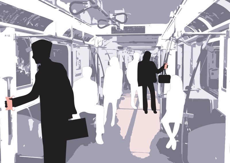 Blending comfort, hygiene, and convenience inside crowded public transport.