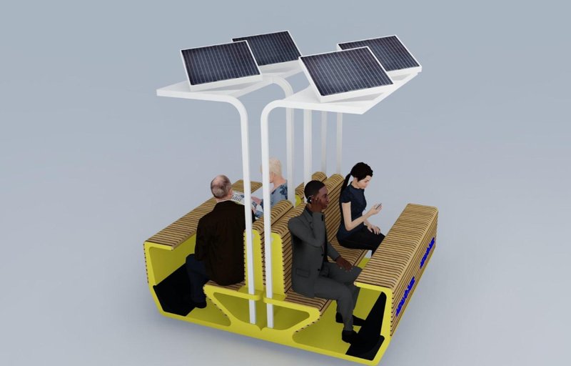 An alternative seating module designed for privacy, quiet focus, and flexible urban use.