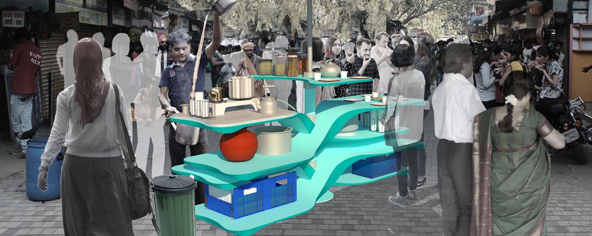 CUL-CHAKRA: Redefining Urban Street Architecture for Vendors in India