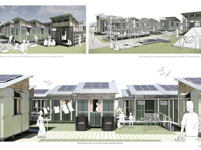 In Transition: Adaptive Disaster-Relief Shelters for Dense Urban Community Recovery
