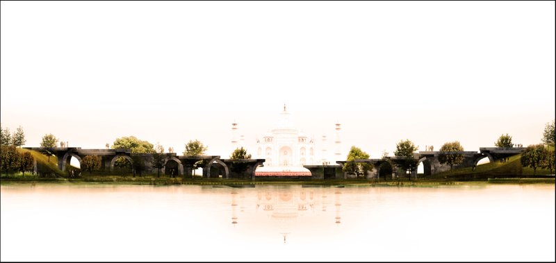 A seamless dialogue between the Taj Mahal and its imagined twin — the Black Bagh emerges as a regenerative landscape bridging heritage and water.