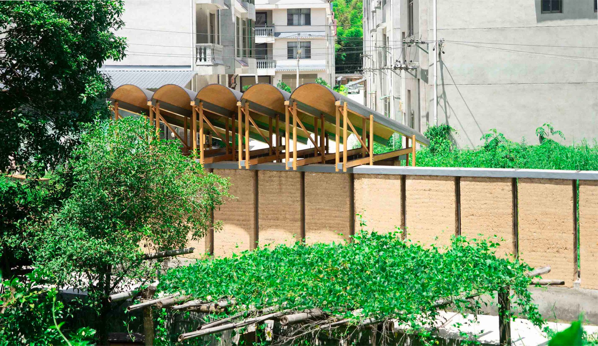 Pomegranate Garden Micro Building by Tumu + Meaningless Arch — A Harmony of Tradition, Nature, and Structure