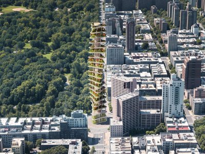 Twisting Tower: A Landmark of Biophilic Skyscraper Architecture