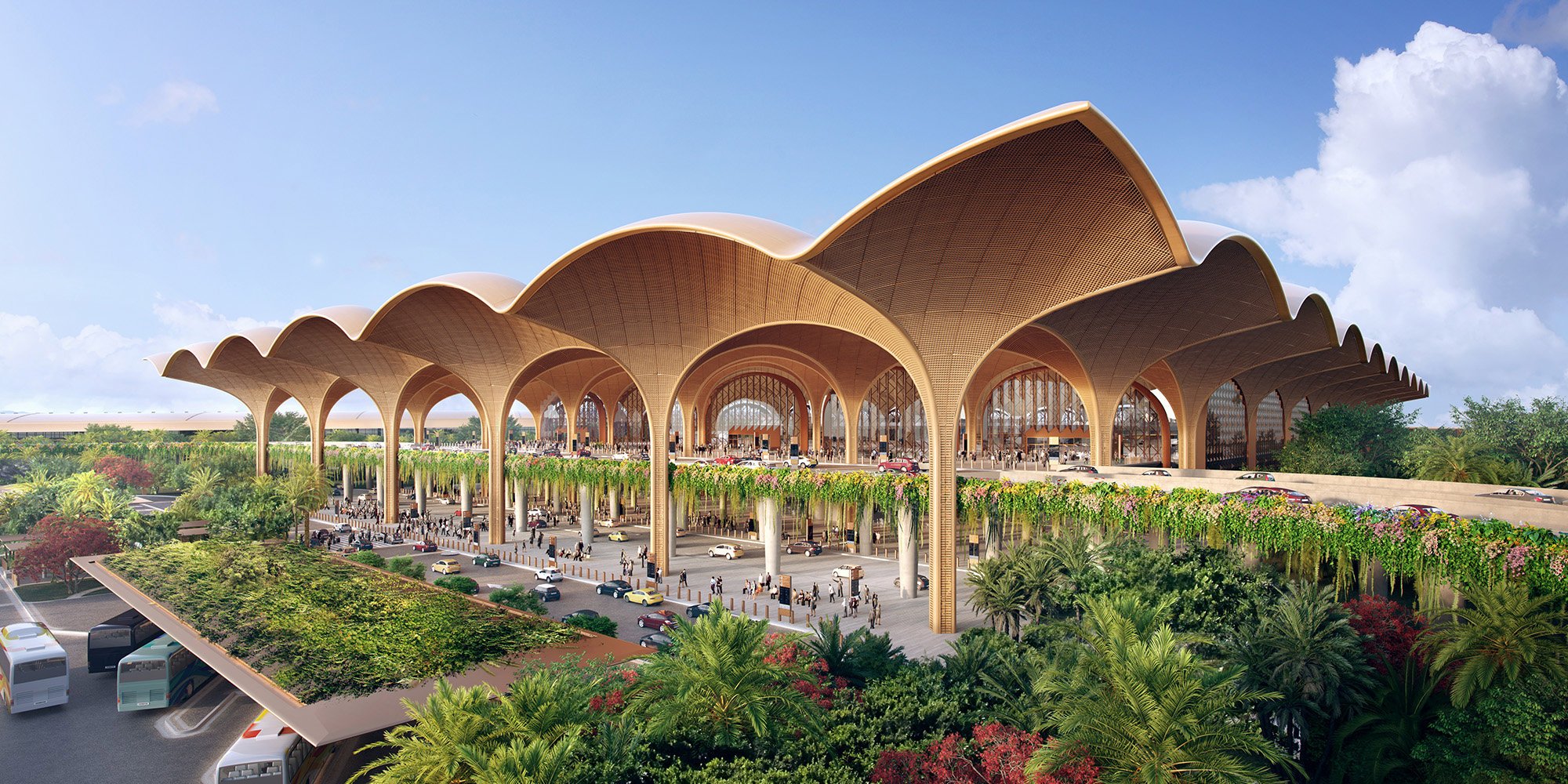 Techo International Airport Cambodia by Foster + Partners: A Sustainable Gateway to the Future