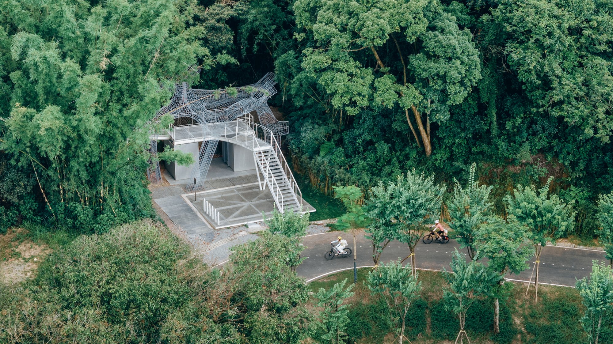Floating Canopy Grove by People’s Architecture Office + Ziwei Xu