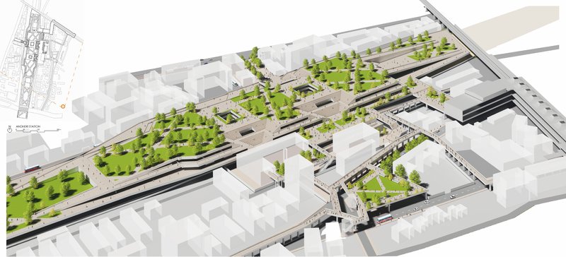 A community-friendly public space encouraging interaction, leisure, and inclusivity within the urban park setting.