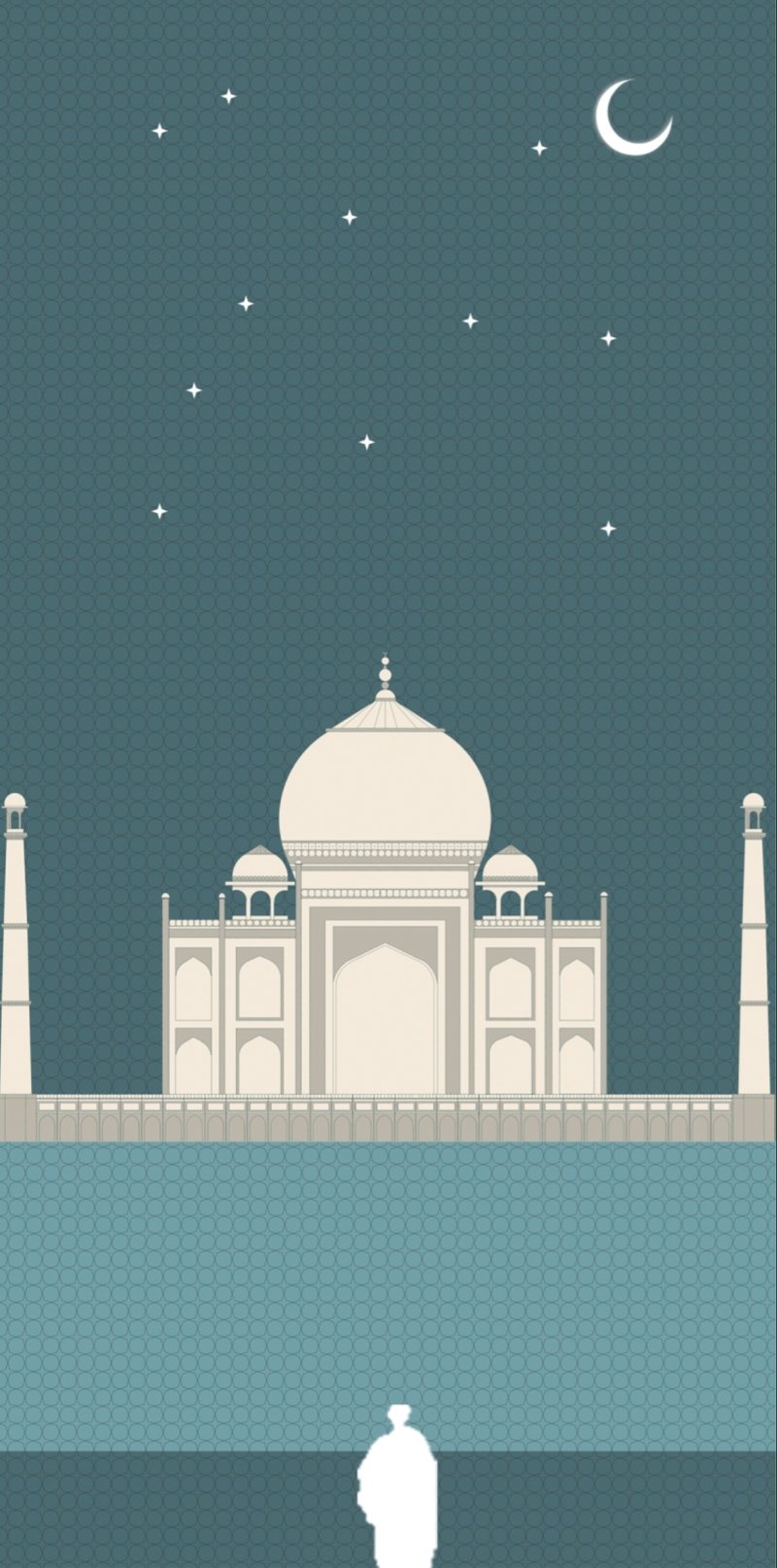 A layered composition of arches and voids guiding the viewer’s gaze toward the eternal monument of love.