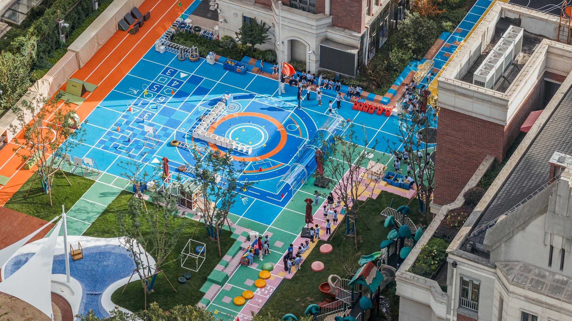 Flying Chess Kindergarten: Transforming Play into Learning Through Landscape Design