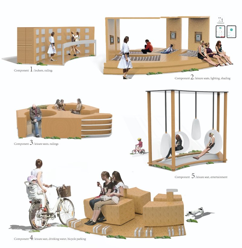 Visualization of the completed concept — where leisure, movement, and interaction merge beside the lakeside.