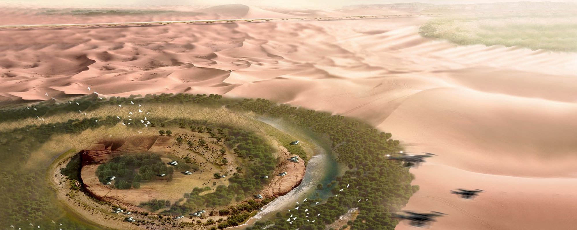 The Green Eye of Sahara: Engineering Oases as Prototypes for Desert Cities