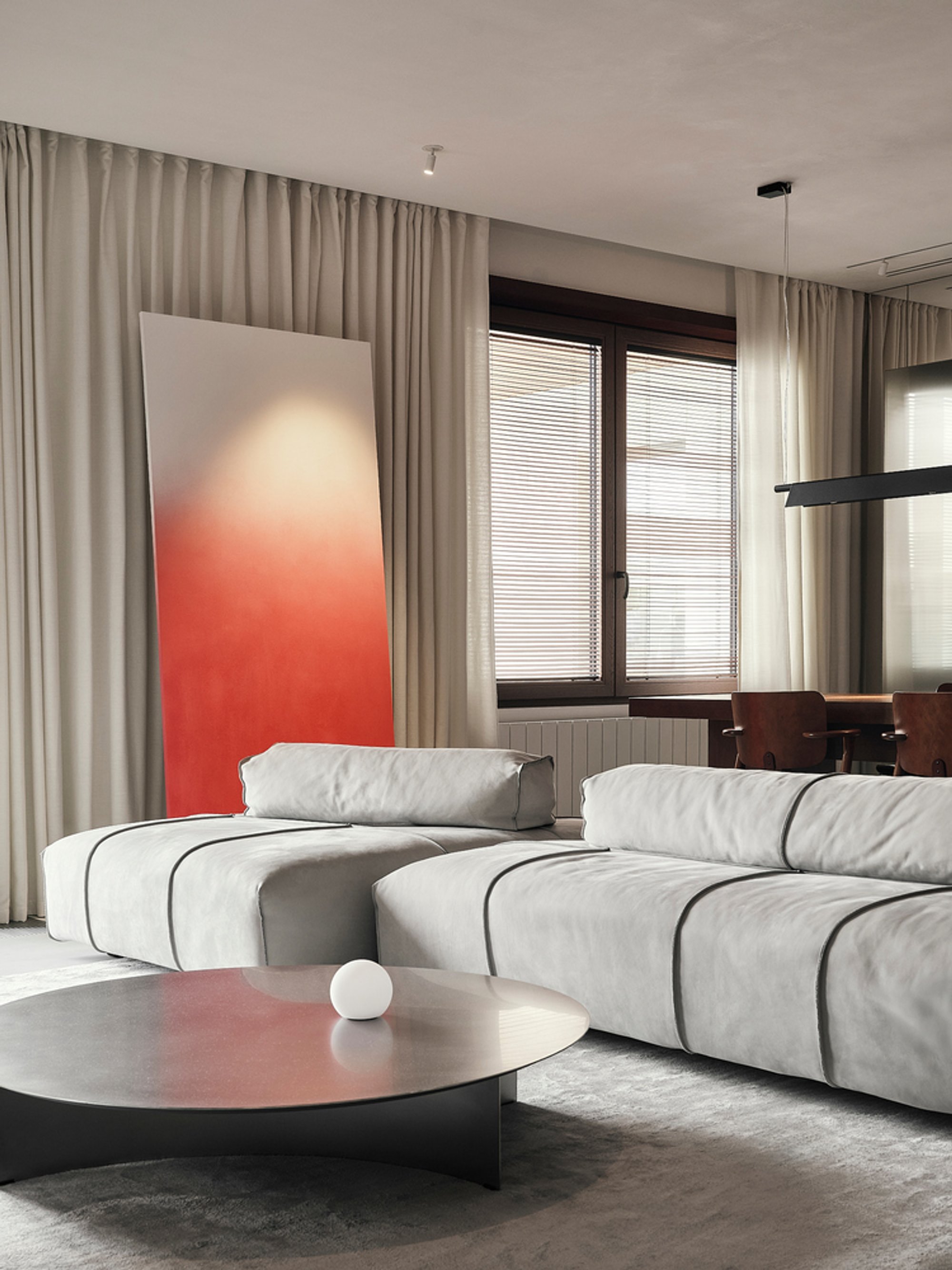 V8 Apartment by DA bureau: A Family-Centered Interior Built Around Music and Modern Living