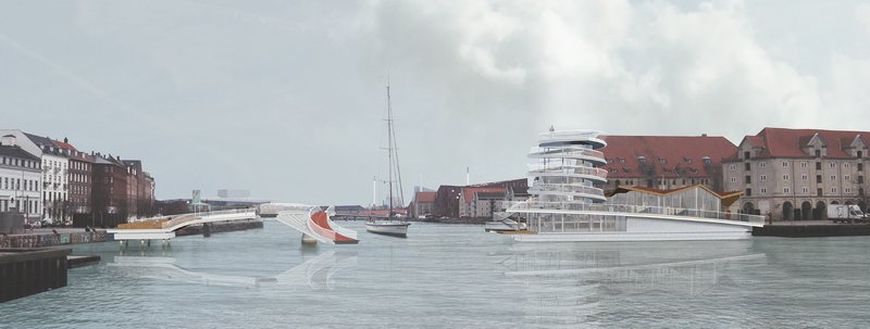 A panoramic view of Helix Link merging historic waterfront architecture with contemporary design.