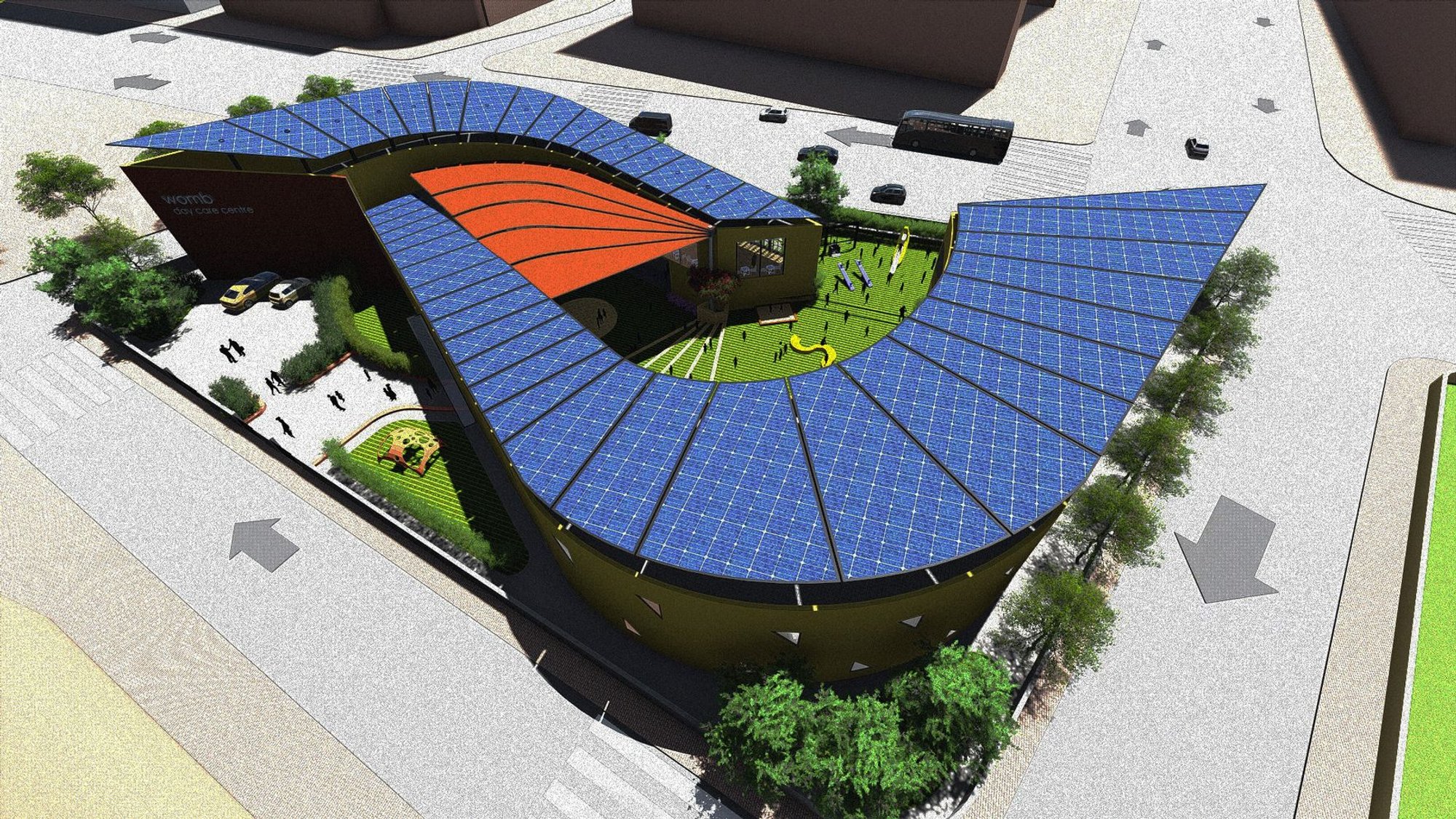 WOMB: A Climate Responsive Architecture for Childcare in New Delhi