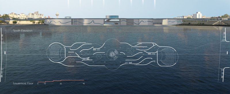 A fluid architectural expression blending with the Sabarmati’s reflective surface.