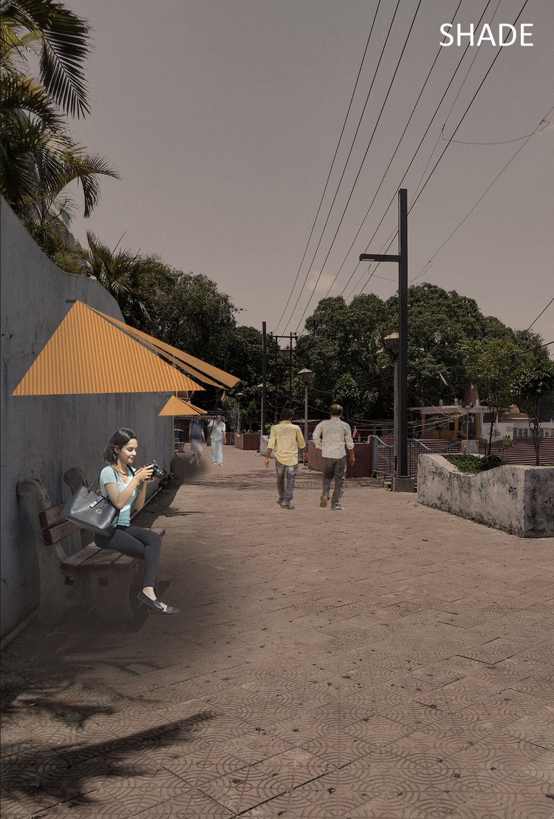 Lightweight canopy installations create comfortable shaded spaces, improving accessibility and usability.