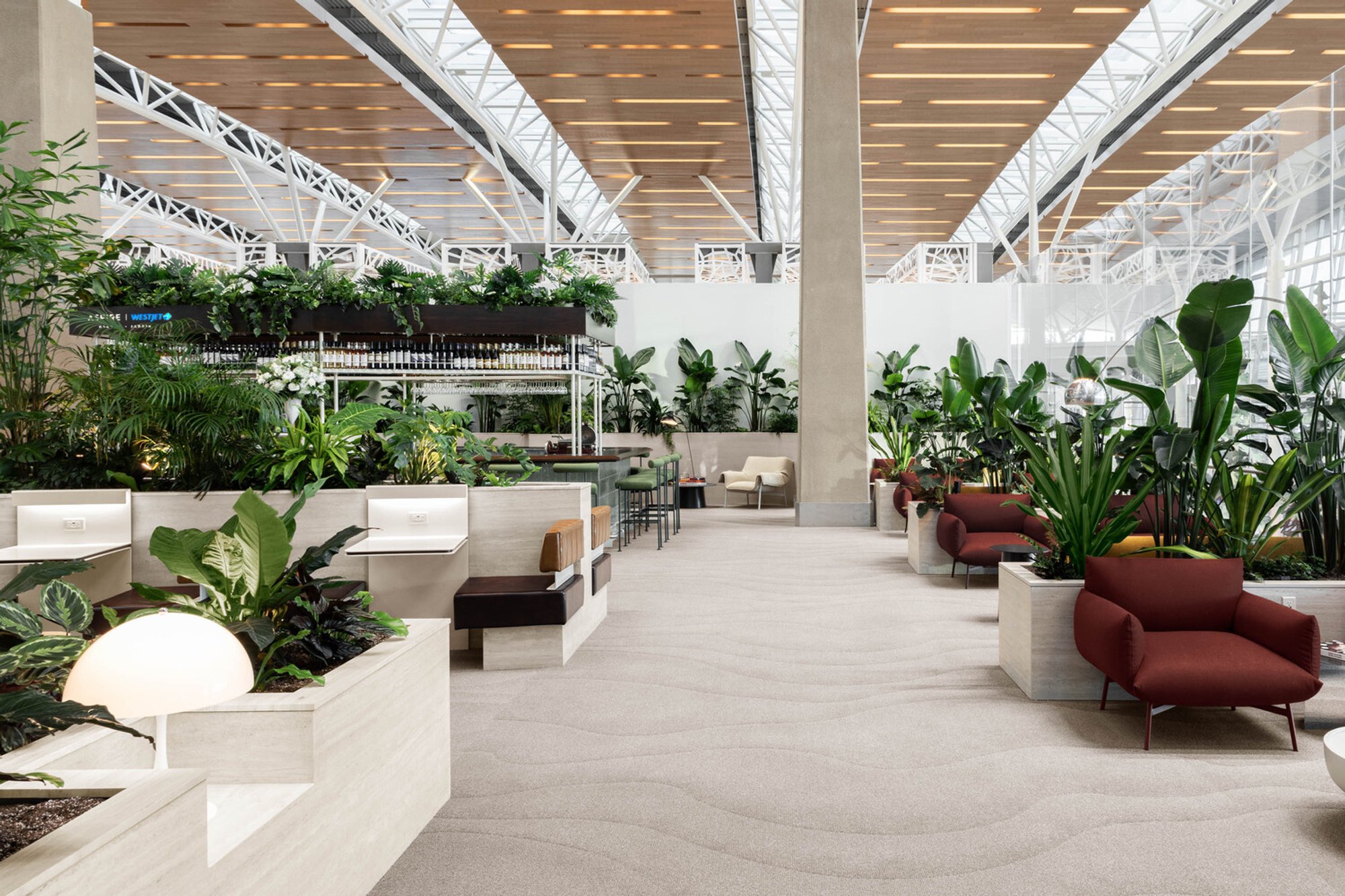Aspire WestJet Garden Lounge by MRDK: A Tranquil Airport Retreat in Calgary